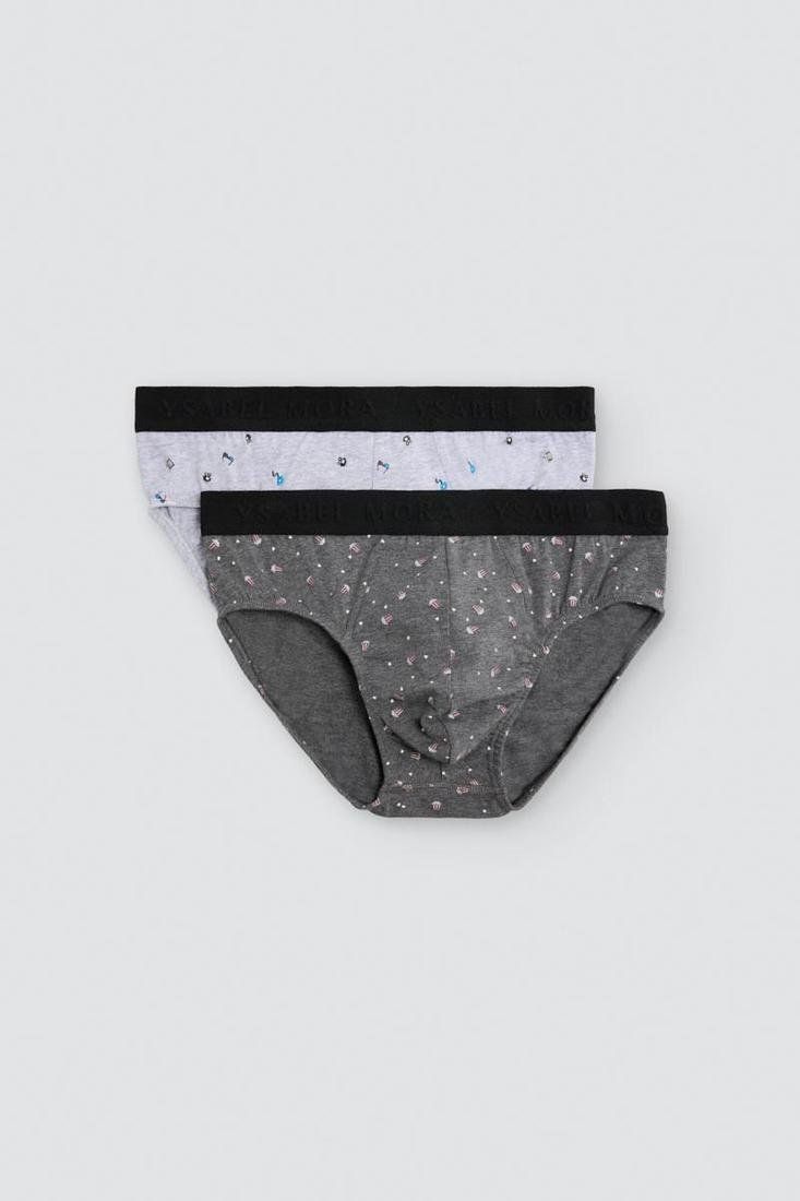 Slips para hombre confeccionados en algodón elástico con cintura adaptable.