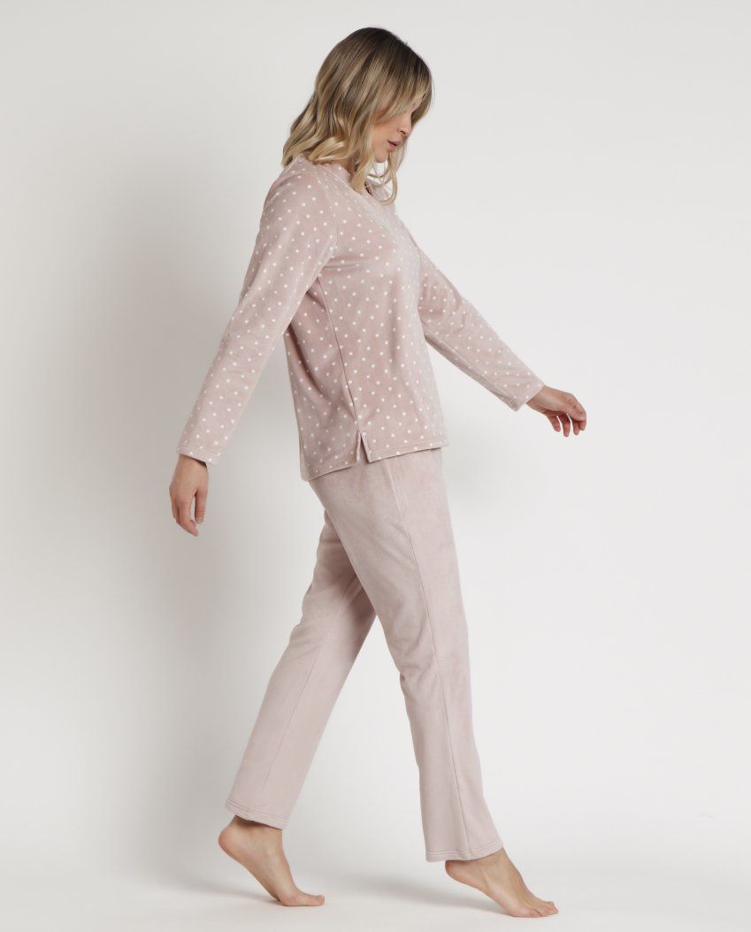 62651 PIJAMA MUJER VELVET ADMAS CLASSIC