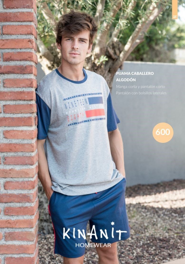 KN 600 PIJAMA CABALLERO VERANO KINANIT