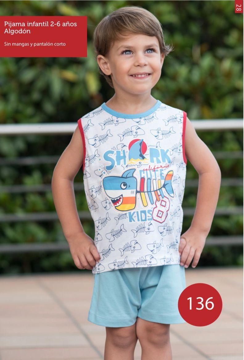 KN 136 PIJAMA NIÑO VERANO 2 A 6 KINANIT