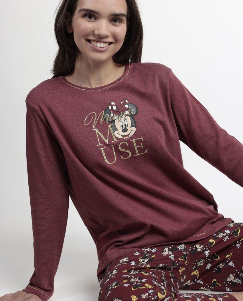 63308 PIJAMA MUJER MINNIE INTERLOCK DISNEY ADMAS