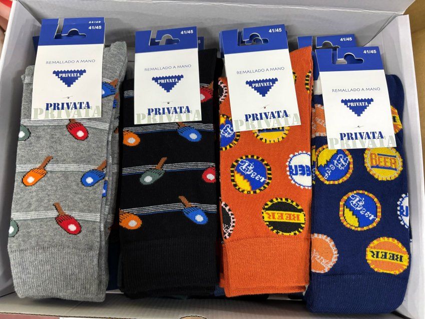 PV025 CALCETIN HOMBRE ALGODÓN FANTASÍA PRIVATA  AL POR MAYOR