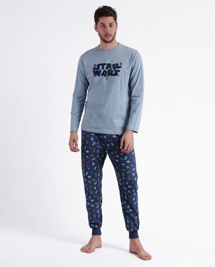 60724 PIJAMA CABALLERO INTERLOCK STARS WARS  ADMAS