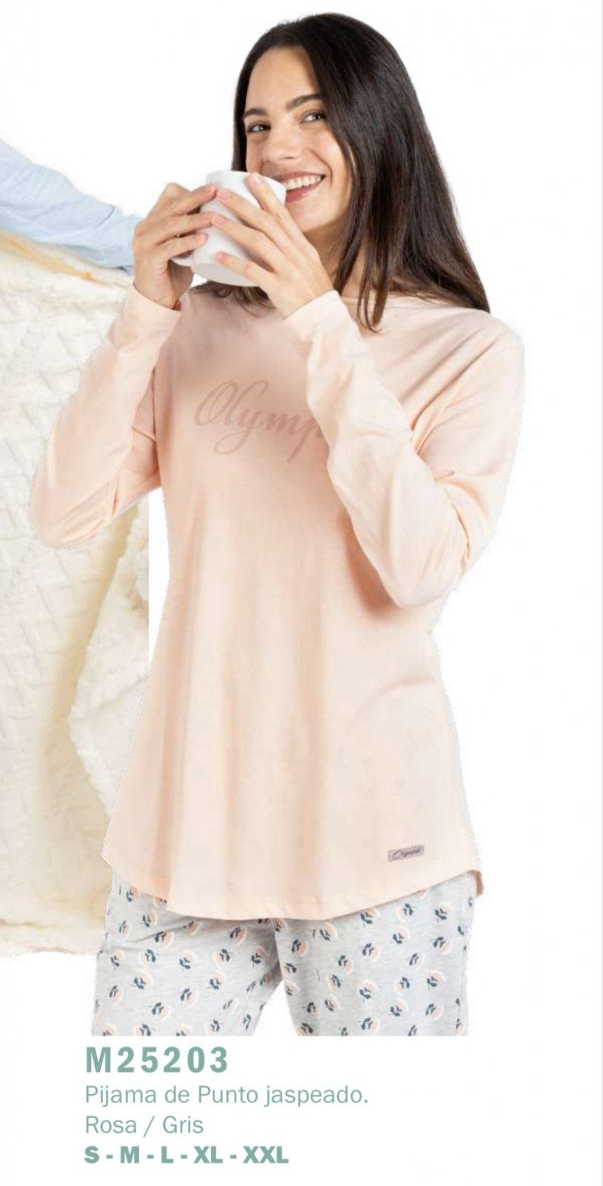 M25203 PIJAMA MUJER INTERLOCK  OLYMPUS