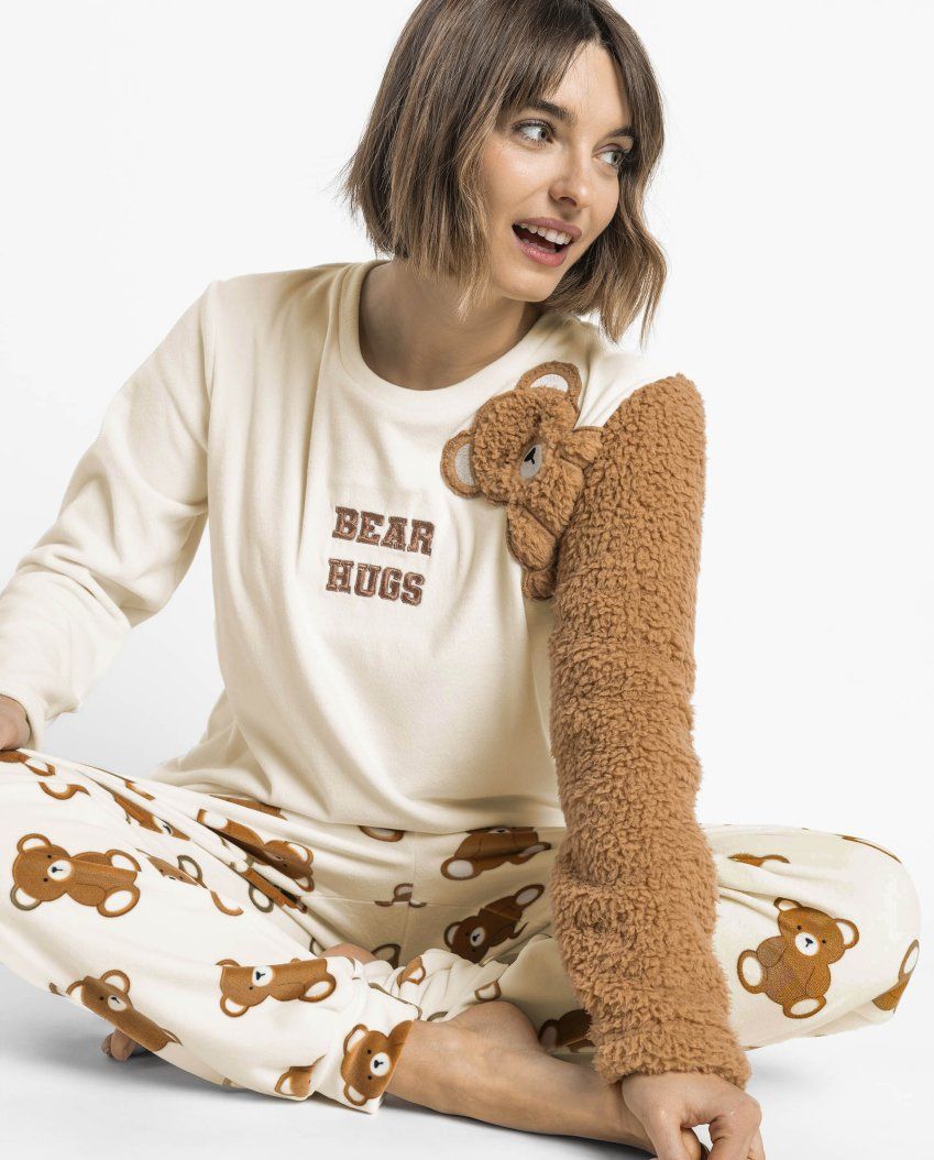 64964 pijama mujer velvet osos