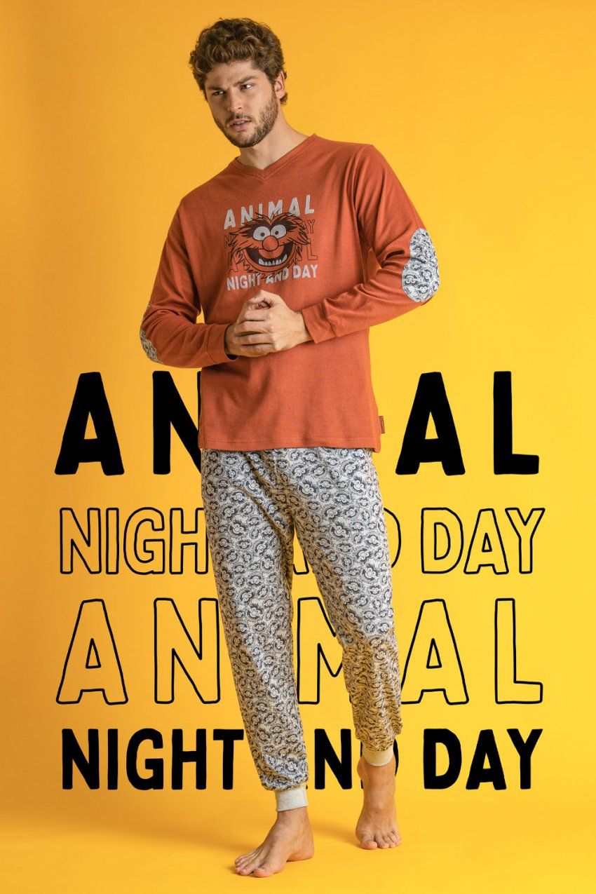 60703 PIJAMA CABALLERO ANIMAL MUPPETS ADMAS