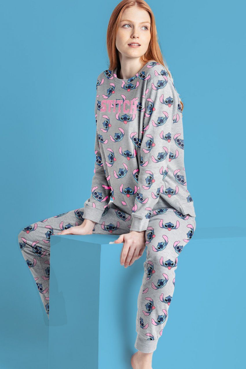 62674 PIJAMA MUJER ALGODON LILO & STITCH ADMAS