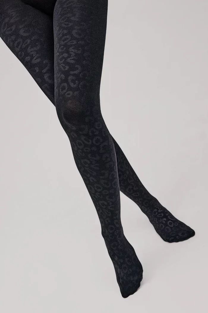 16634 2 panty termico estampado leopardo 140 deniers