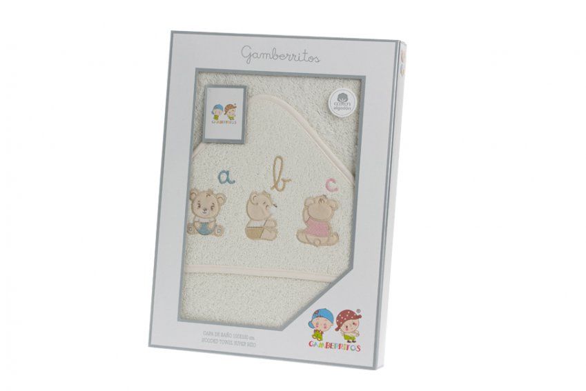 10681 CAPA BAÑO 100x100 100% ALGODON GAMBERRITOS
