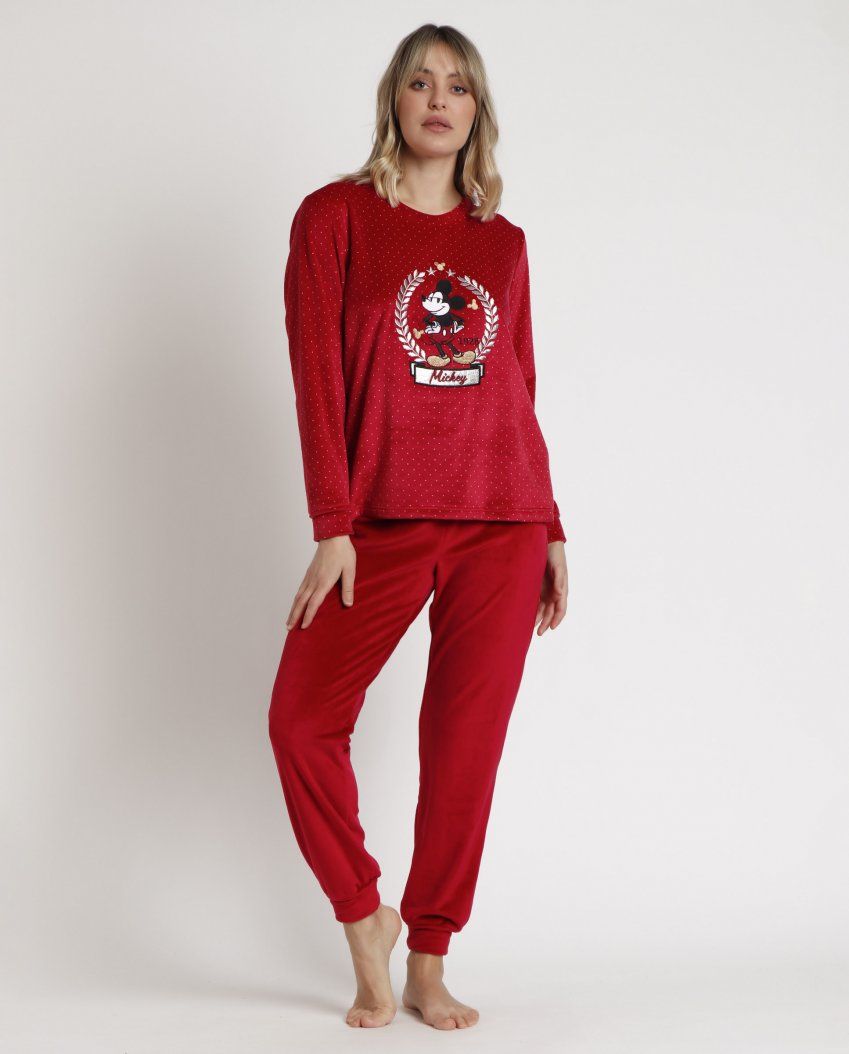62316 PIJAMA MUJER VELVET MICKEY DISNEY