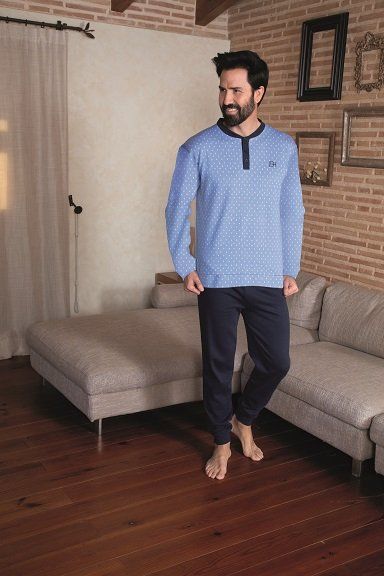 42184 PIJAMA CABALLERO ALGODON INVERNALWALTER BLANCA HERNANDEZ