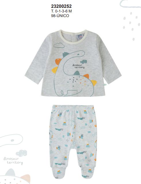 23200252 CONJUNTO BEBE INTERLOCK 2 PIEZAS  (0 A 6) YATSI