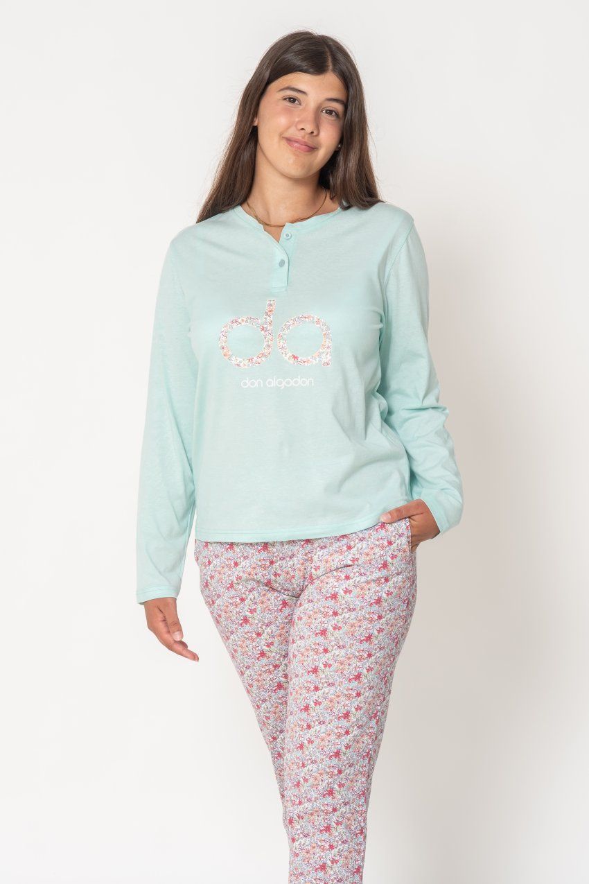 DA24404L PIJAMA SEÑORA ALGODON  FINO DON ALGODON