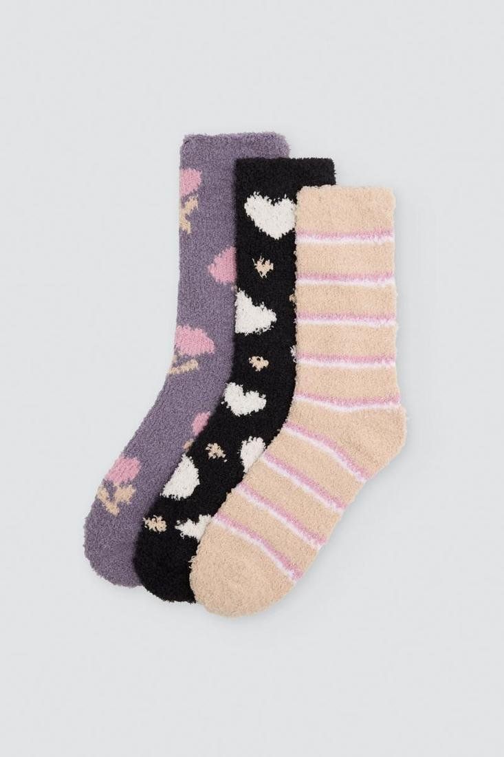 Calcetines de franela para mujer Ysabel Mora ref. 12124, cálidos, extra suaves y con puño antipresión