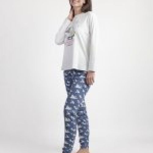 63424 PIJAMA MUJER 100% ALGODON SNOOPY ADMAS al por mayor