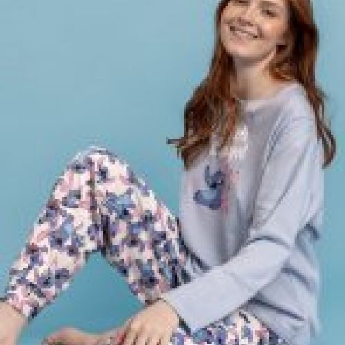 63322 PIJAMA MUJER INTERLOCK LILO & STITCH DISNEY ADMAS