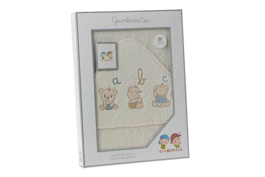 10681 CAPA BAÑO 100x100 100% ALGODON GAMBERRITOS