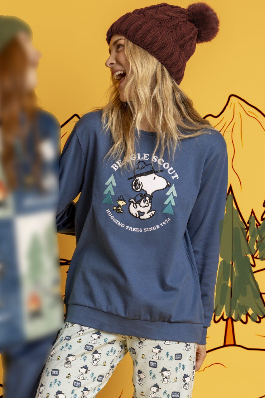 63427 PIJAMA MUJER SNOOPY AL POR MAYOR