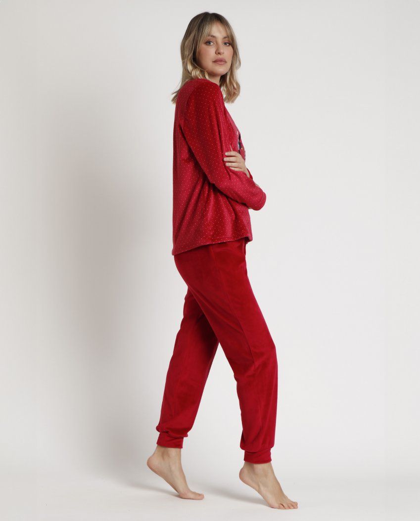 62316 PIJAMA MUJER VELVET MICKEY DISNEY