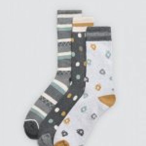 12948 Calcetines estampados térmicos de mujer, con puño antipresión para un ajuste cómodo.