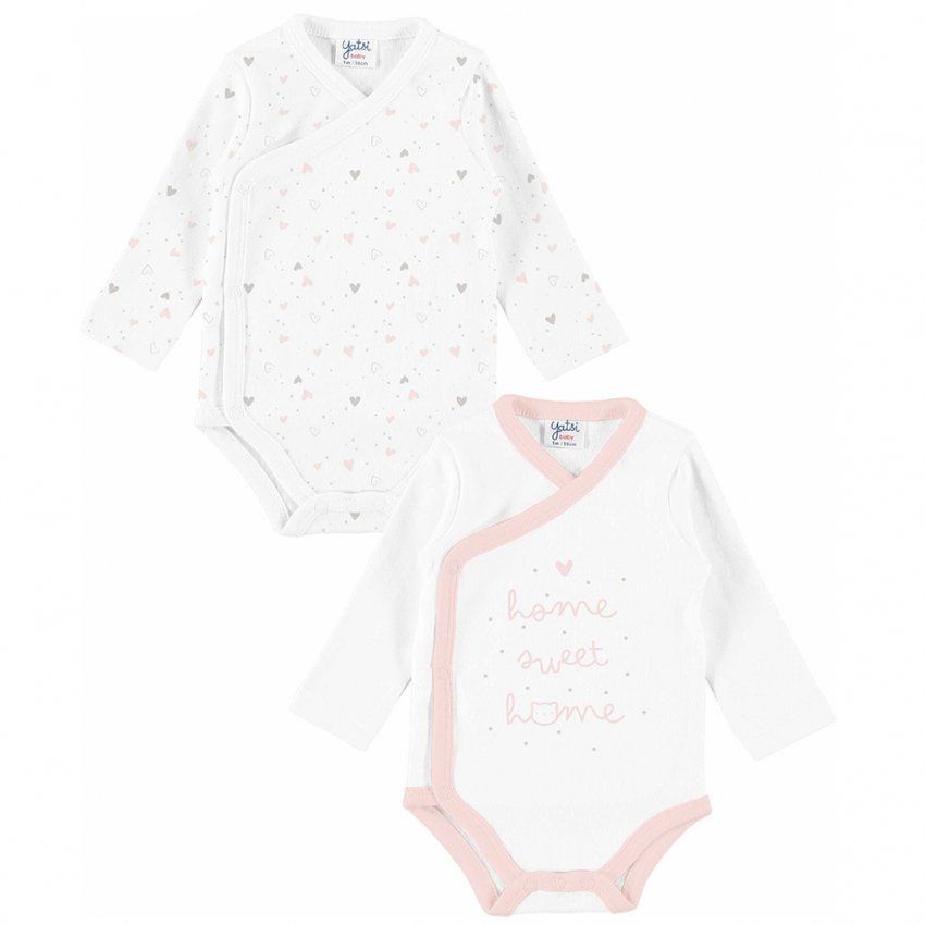 21220108 body pack de 2 para bebe al por mayor de algodón