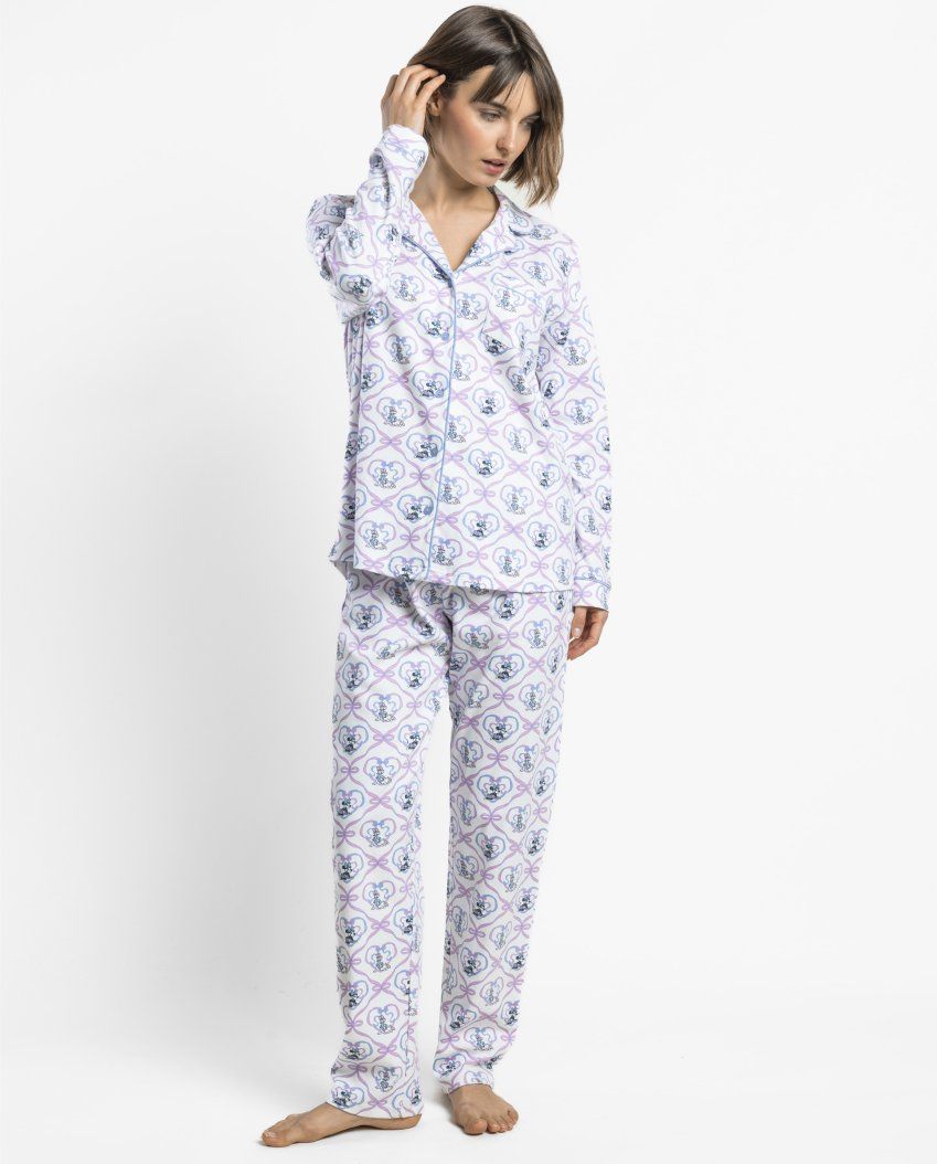 pijama tipo hospital de minnie super bonito