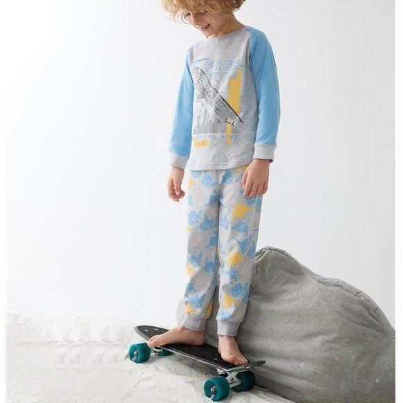 24207002 PIJAMA NIÑO INTERLOCK 2 a 6 AÑOS TOBOGAN