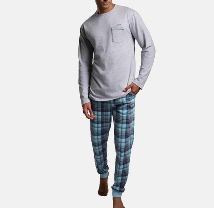 Pijama hombre Ysabel Mora 100% algodón con pantalón de cuadros