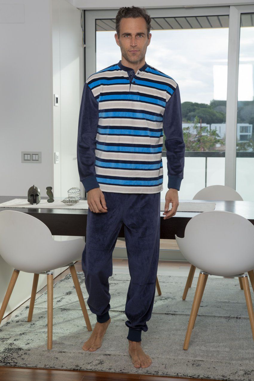 5677 PIJAMA CABALLERO TERCIOPELO MUSLHER