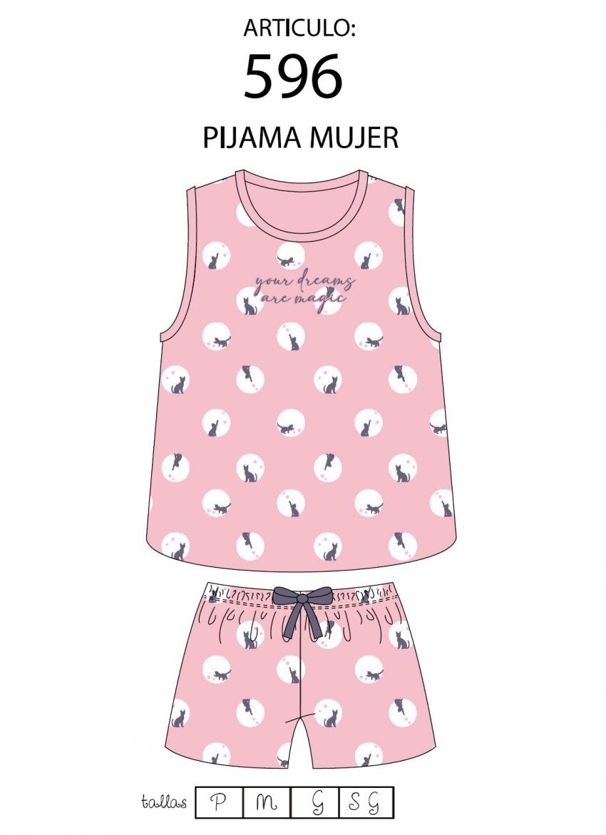 KN 596 PIJAMA SEÑORA VERANO KINANIT