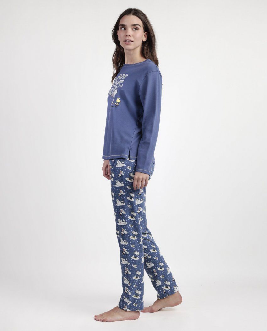 63424 PIJAMA MUJER 100% ALGODON SNOOPY ADMAS