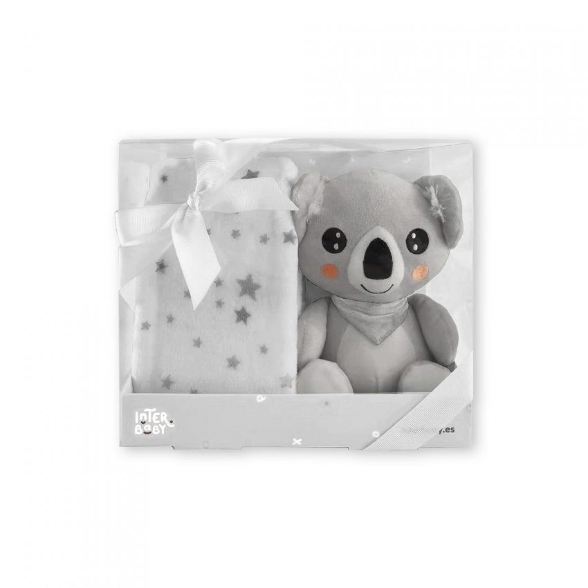 PEO16 MANTA PELUCHE OSO INTERBABY