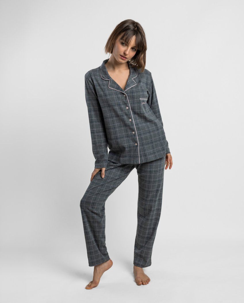 PIJAMA MUJER ABIERTO INTERLOCK ADMAS 64501