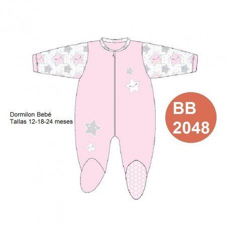BB 2048 PIJAMA DORMILON BEBE 12 A 24M NACARINA KINANIT
