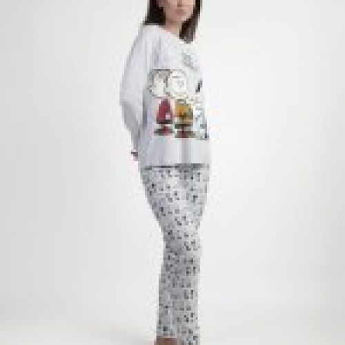 63428 PIJAMA MUJER 100% ALGODON SNOOPY ADMAS al por mayor