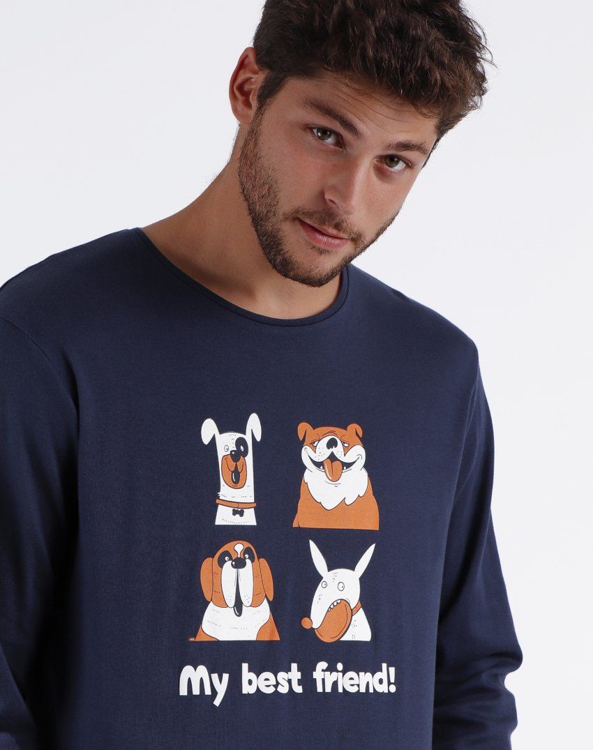 PIJAMA CABALLERO PERROS ADMAS
