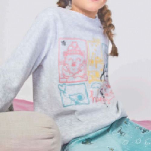 23208304 PIJAMA NIÑA 8 A 16 TERCIOPELO TOBOGAN