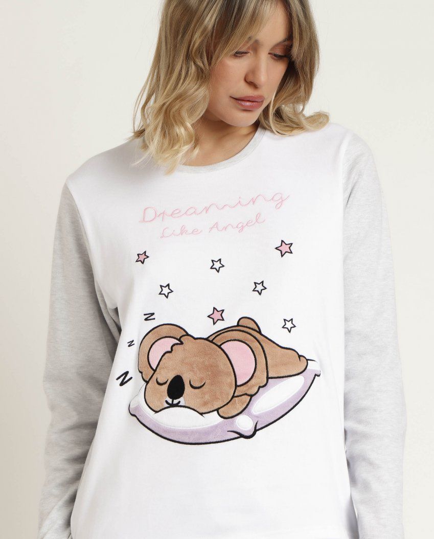 62591 PIJAMA SEÑORA ALGODON KOALA ADMAS