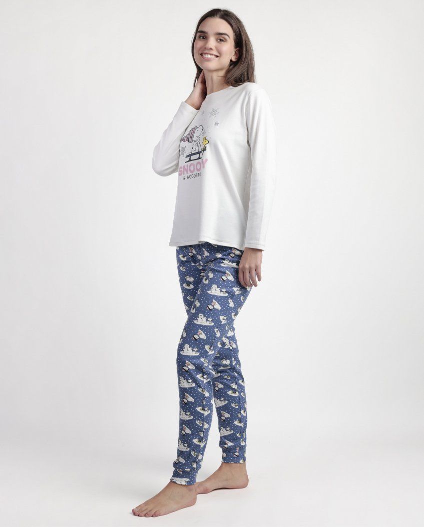 63424 PIJAMA MUJER 100% ALGODON SNOOPY ADMAS al por mayor