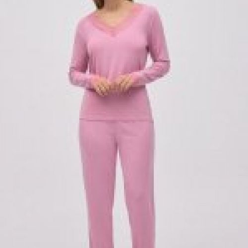 10766 pijama conjunto para mujer comodo para estar en casa super fluido de ysabel mora al por mayor