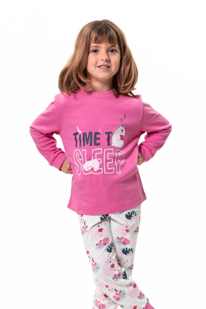 KN 261 PIJAMA DE NIÑA AL POR MAYOR DE ALGODON DE KINANIT EN ALMACEN NATI CAMPOS