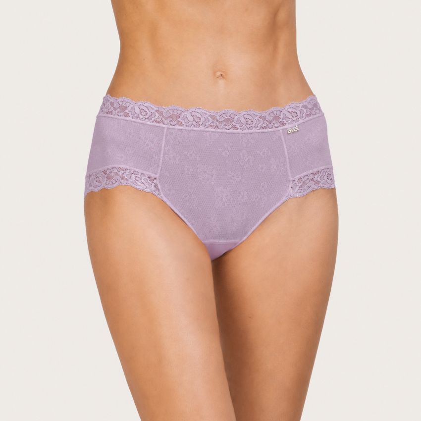 Braga mujer Avet 37080 en colores pétalo y malva con encaje y microfibra elástica disponible en Nati Campos