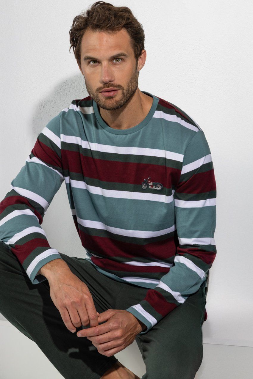 64767 PIJAMA HOMBRE LARGO FINITO DE VERANO DE ADMAS AL POR MAYOR