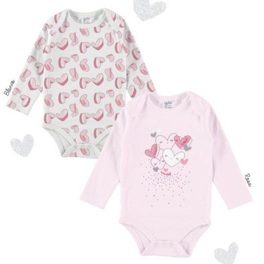 22200128 BODYS PACK 2 MANGA LARGA 3 a 24 m (PRECIO UD:3.24) YATSI