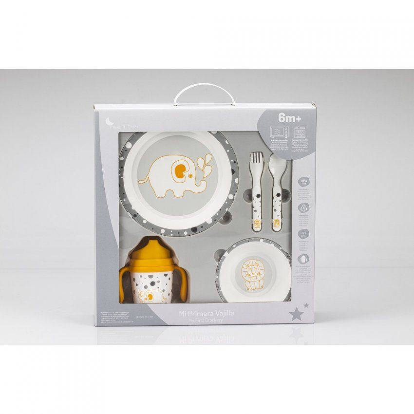 SET 17 VAJILLA INTERBABY ELEFANTE