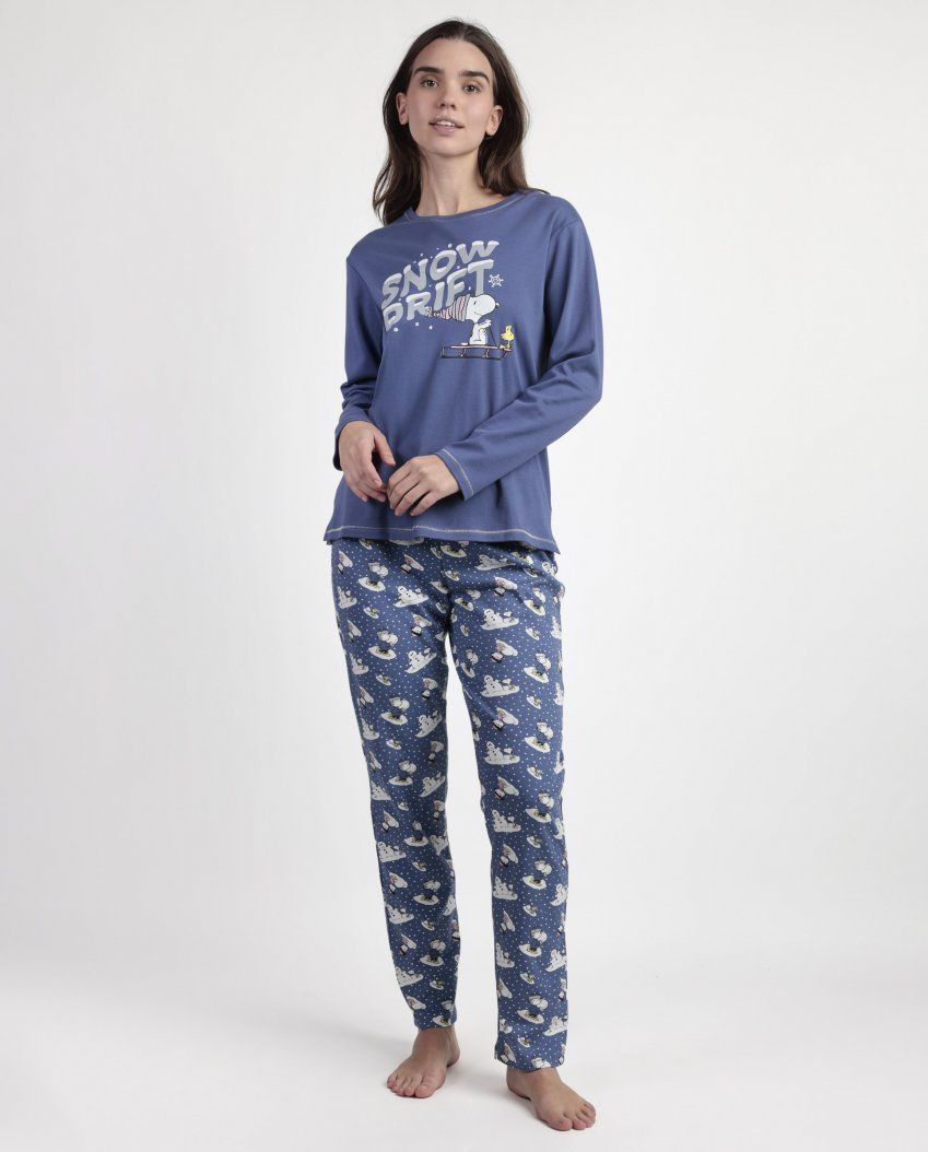 63424 PIJAMA MUJER 100% ALGODON SNOOPY ADMAS
