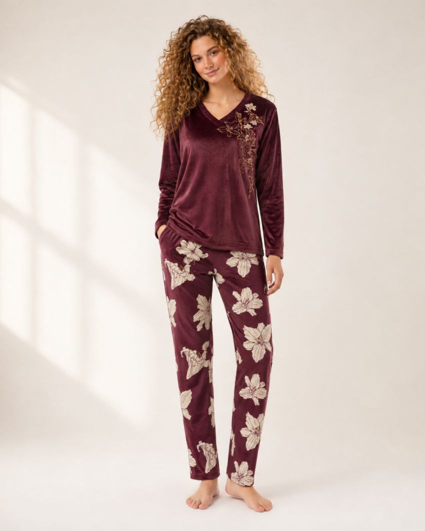 pijama 64657 mujer spander admas luxury