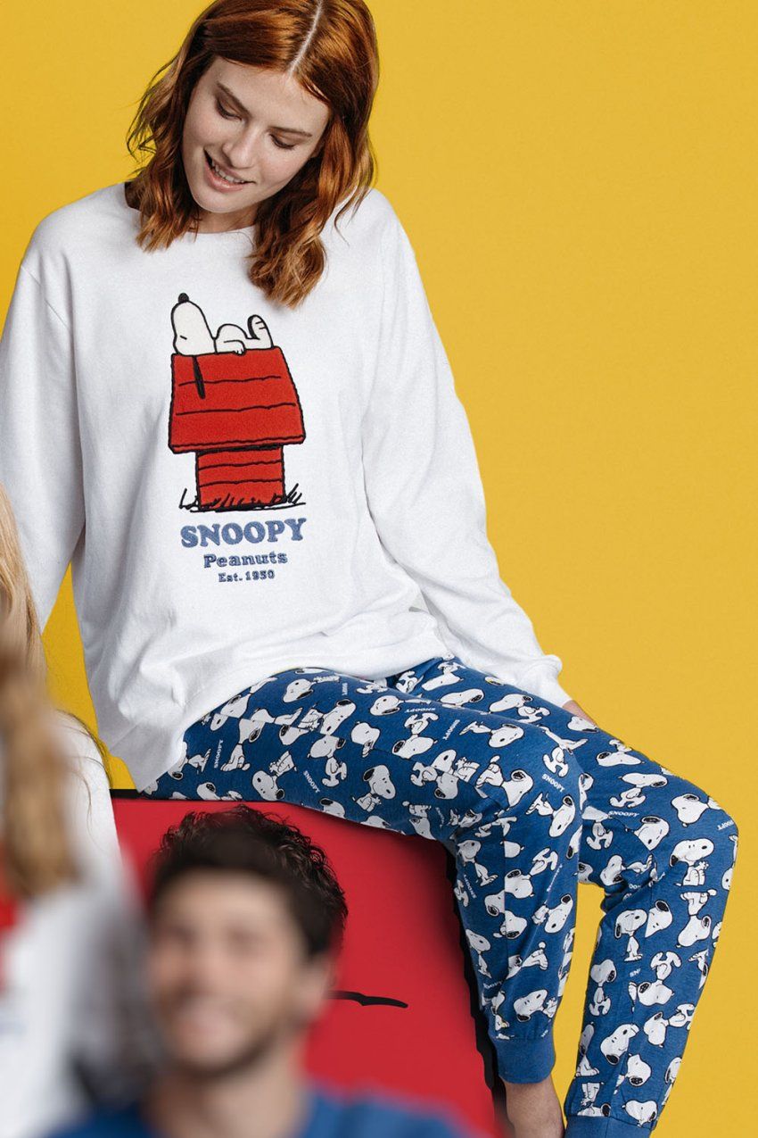 60436 PIJAMA SEÑORA ALGODON SNOOPY