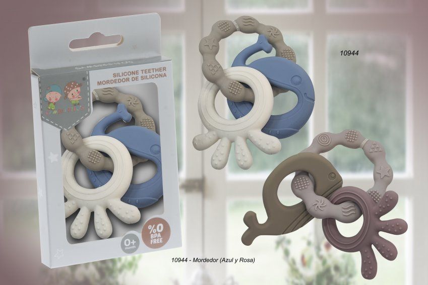 10944 MORDEDOR DE SILICONA BEBE GAMBERRITOS