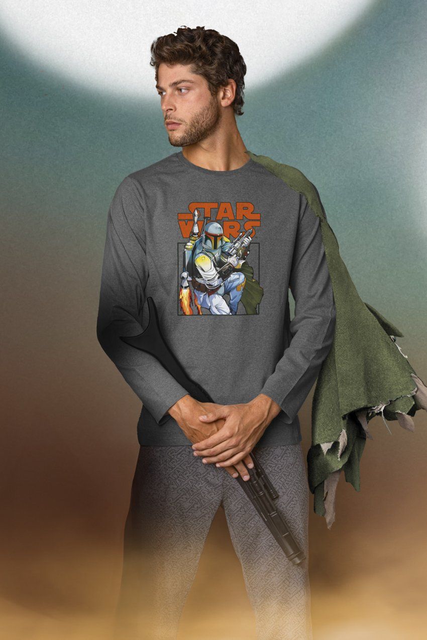62498 PIJAMA CABALLERO100% ALGODON STAR WARS  ADMAS